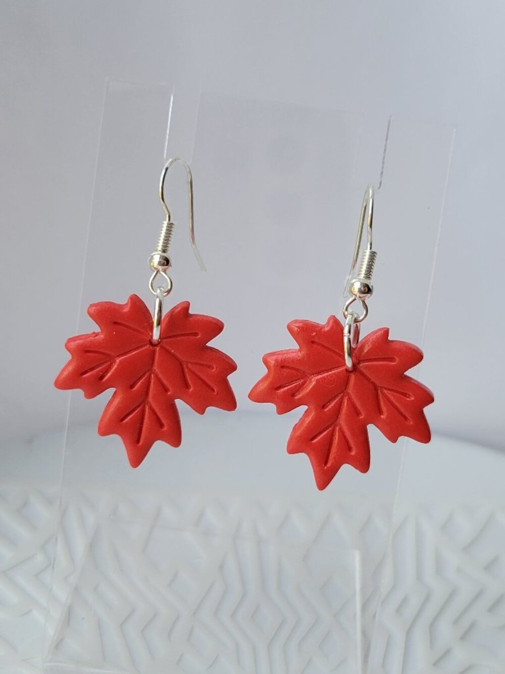 Maple Leaf Earrings - Handmade Autumn Jewelry